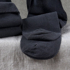 Black Linen Socks - Without Pressure - FlaxLin Eco Textiles