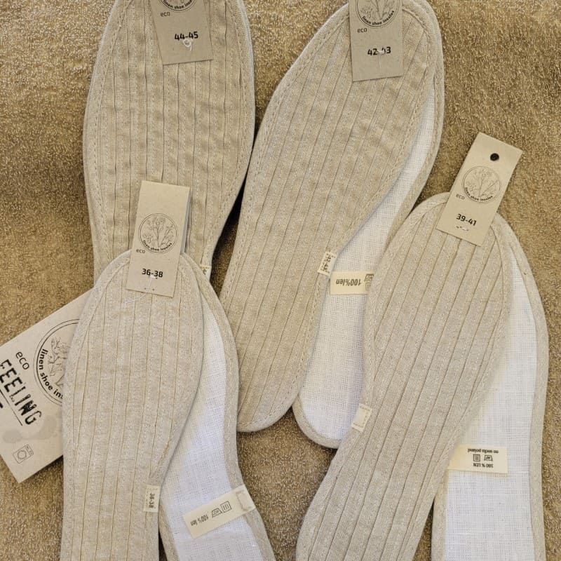 Linen insoles for shoes - FlaxLin Eco Textiles