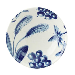 Japanese Floral Elegance: Household Ceramic Dish - FlaxLin Eco Textiles