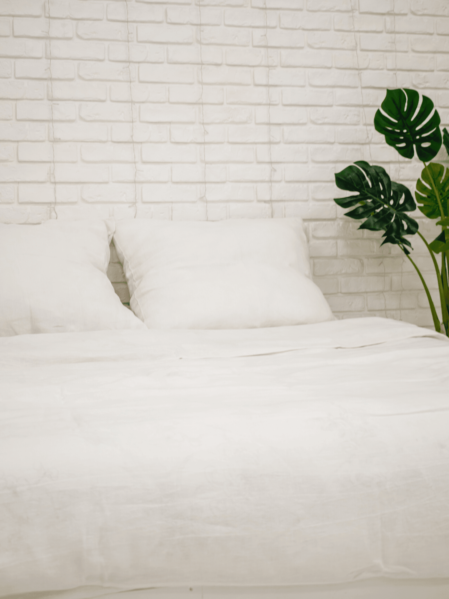 Creamy White Linen Duvet Cover Set (3 items) - Bedroom, Linen duvet cover - FlaxLin Eco Textiles