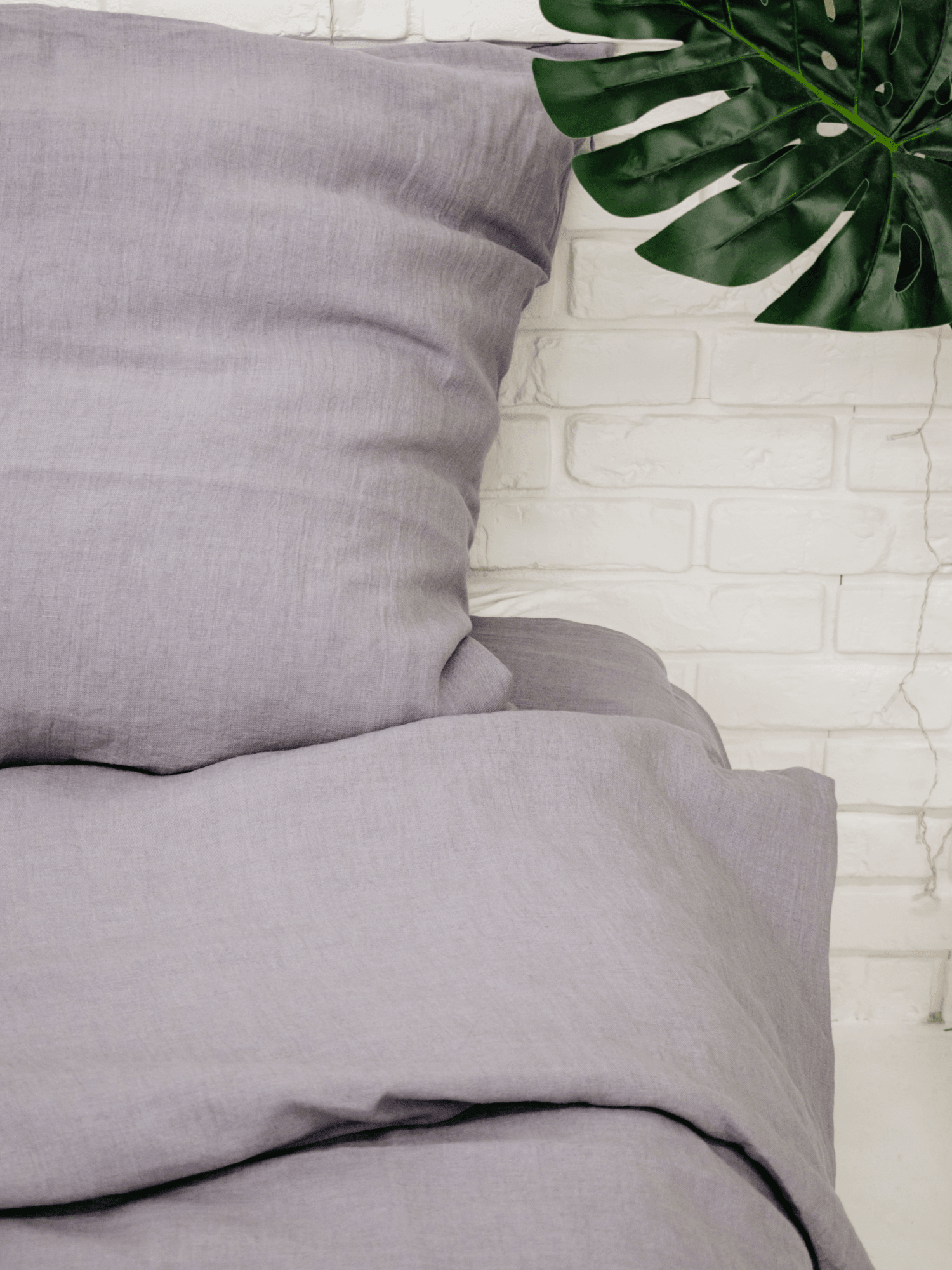 Perfect Gray Soft Linen Pillowcase - Bedroom, Linen pillowcase - FlaxLin Eco Textiles